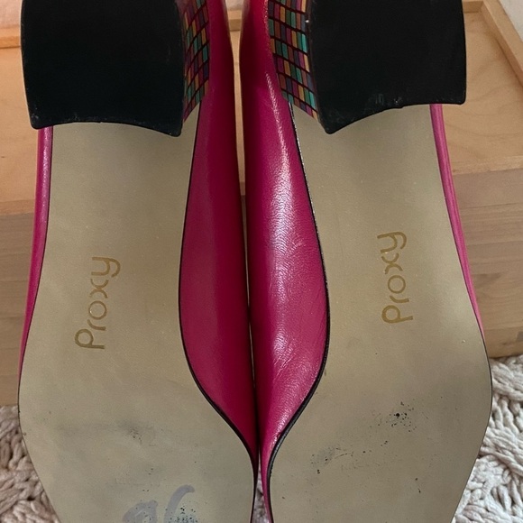 Roxy Pink Block Heel Women's Shoes - Picture 11 of 12